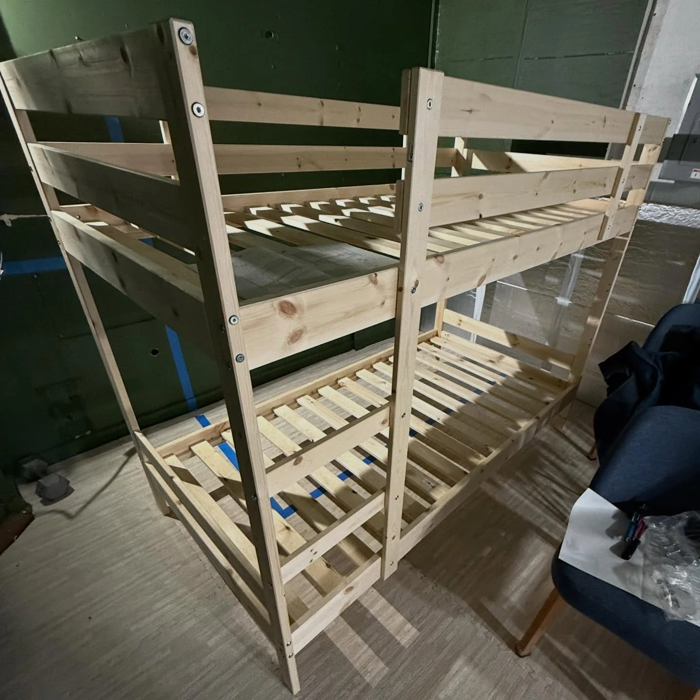 Bunk bed for the bunk room.