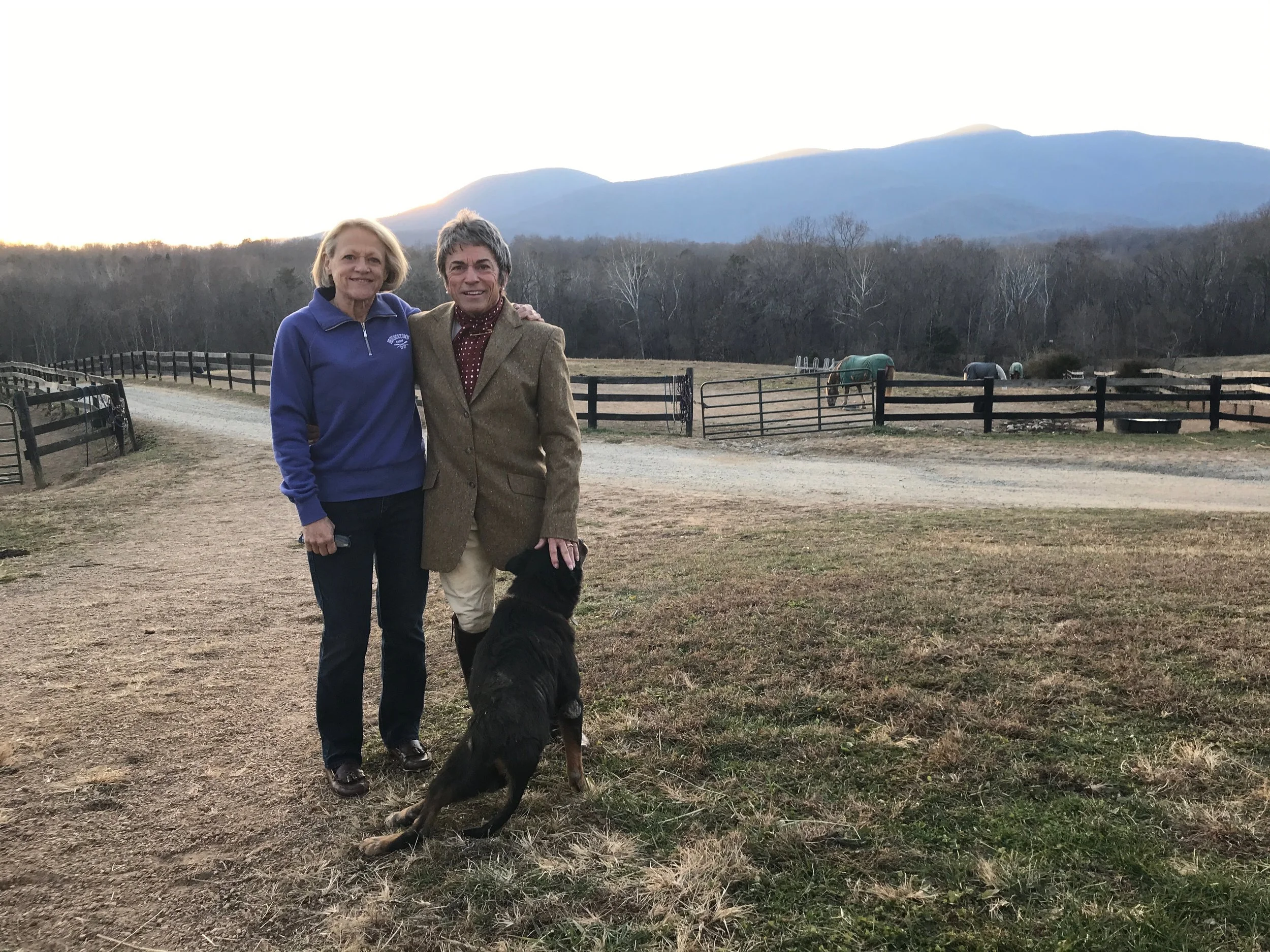 Cheryl Pletcher with Rita Mae Brown