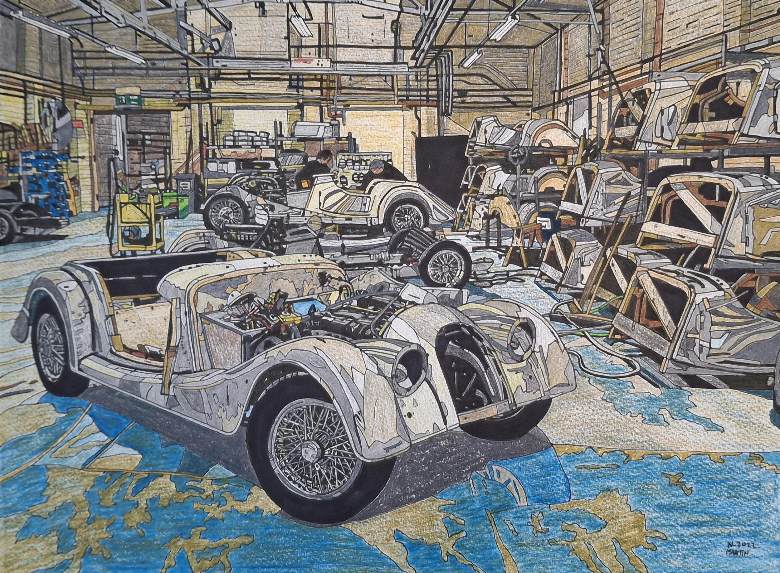 Morgan Motor Company Factory drawing