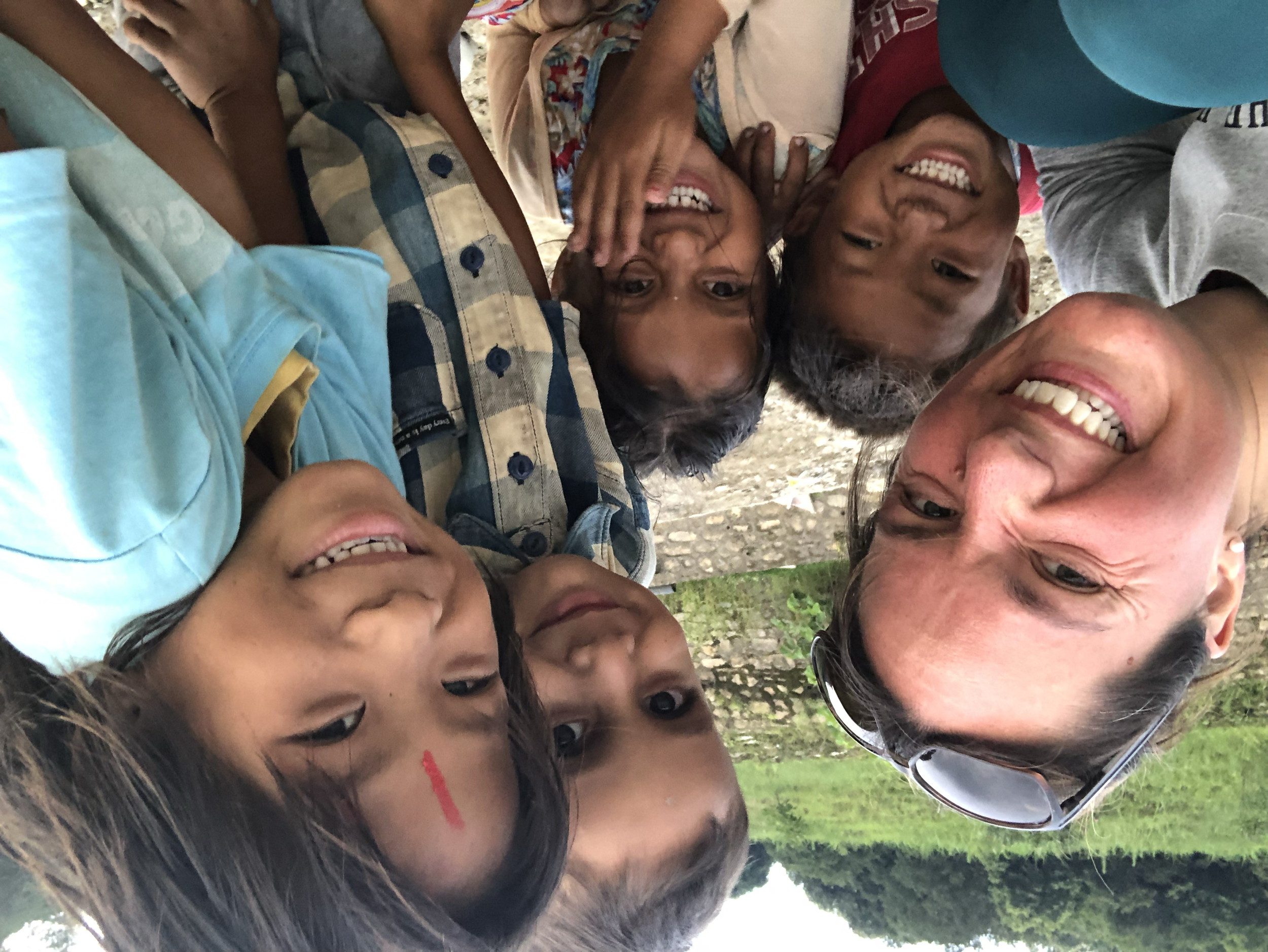 Mon petit groupe d’amis qui m’accompagnait lorsque je courais après mes séances de yoga.