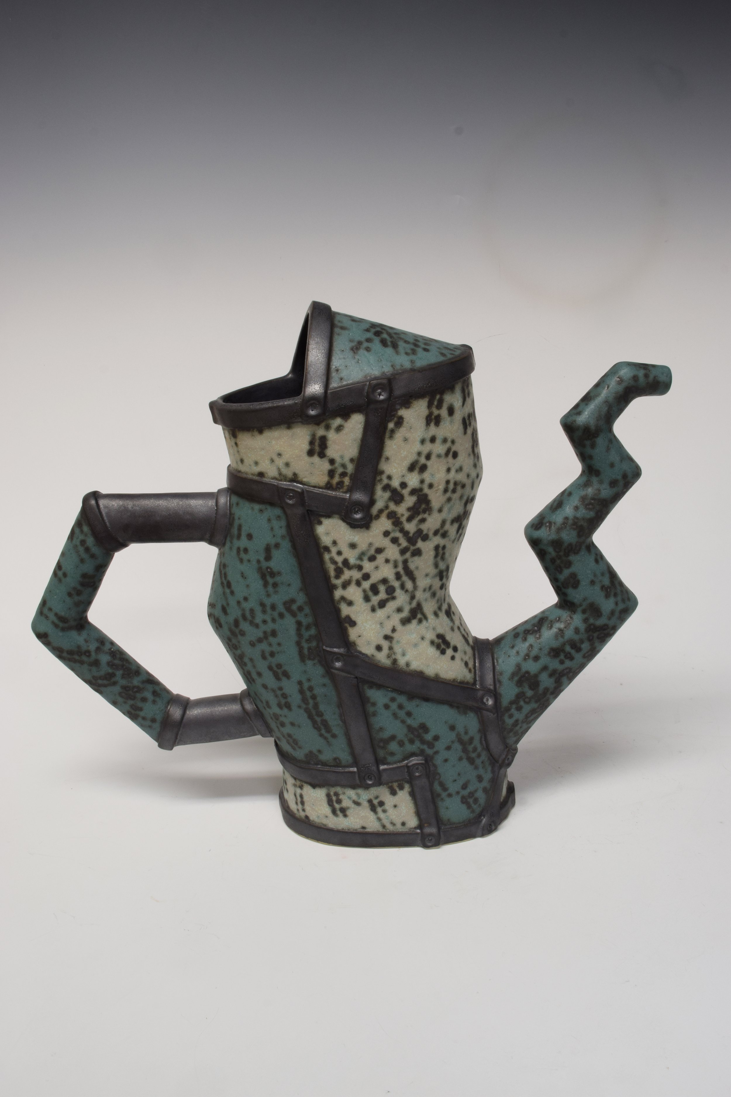 Industrial Watering Can
Handbuilt Porcelain