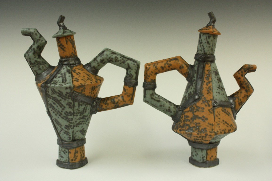 Paired Teapots
Handbuilt Porcelain
