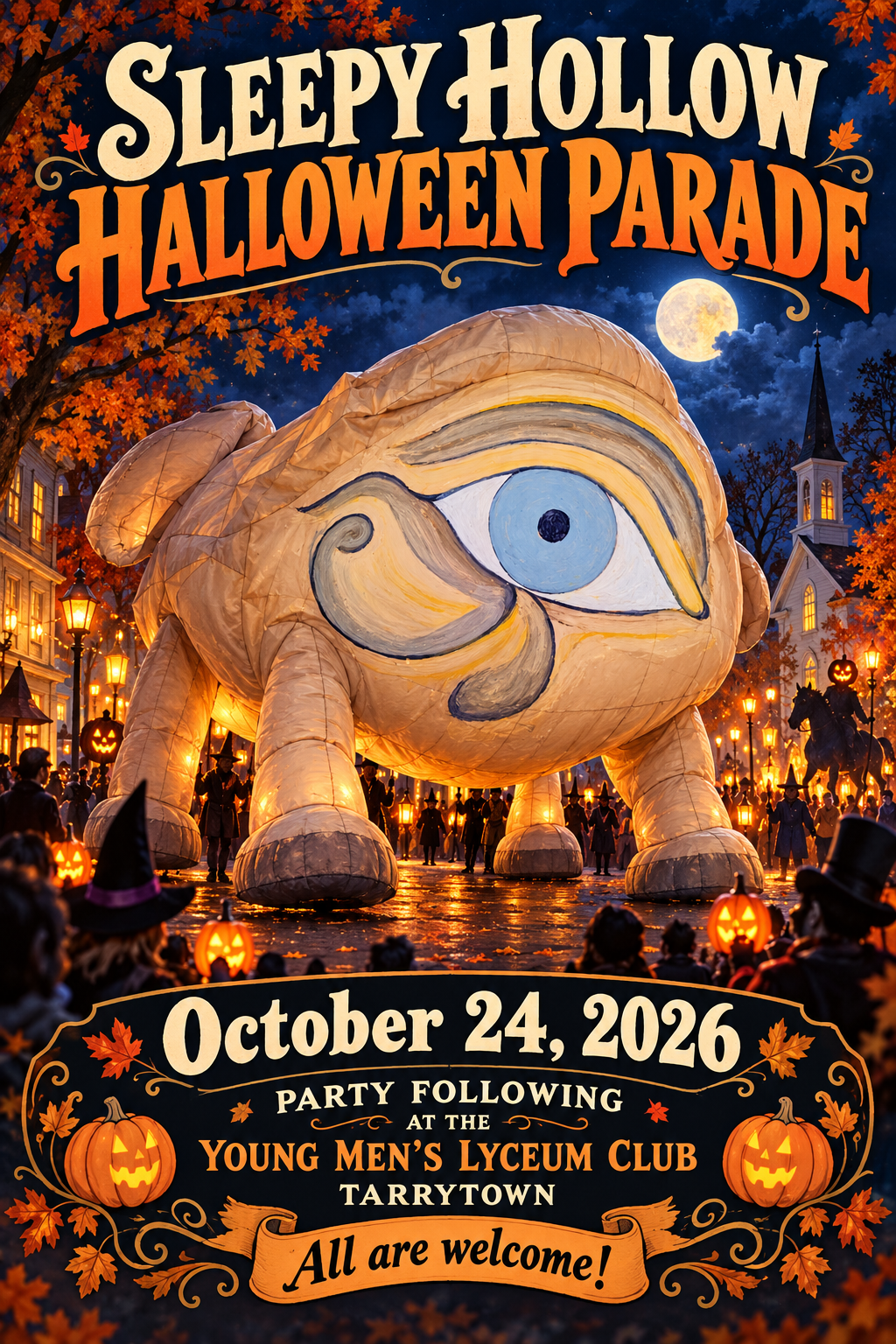 Halloween parade after party