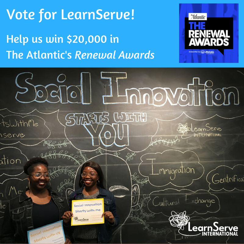 Help LearnServe Win $20,000 in The Renewal Awards!