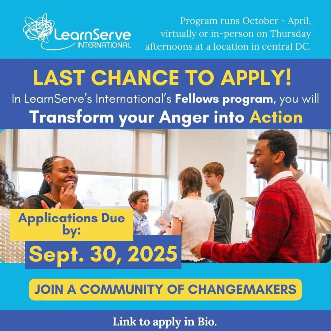 ⏰ LAST CALL: Applications close September 30th!

Don&rsquo;t miss your chance to join LearnServe International&rsquo;s Fellows Program &mdash; where high school students turn their ideas into powerful solutions for real-world challenges.

🌍 Design a