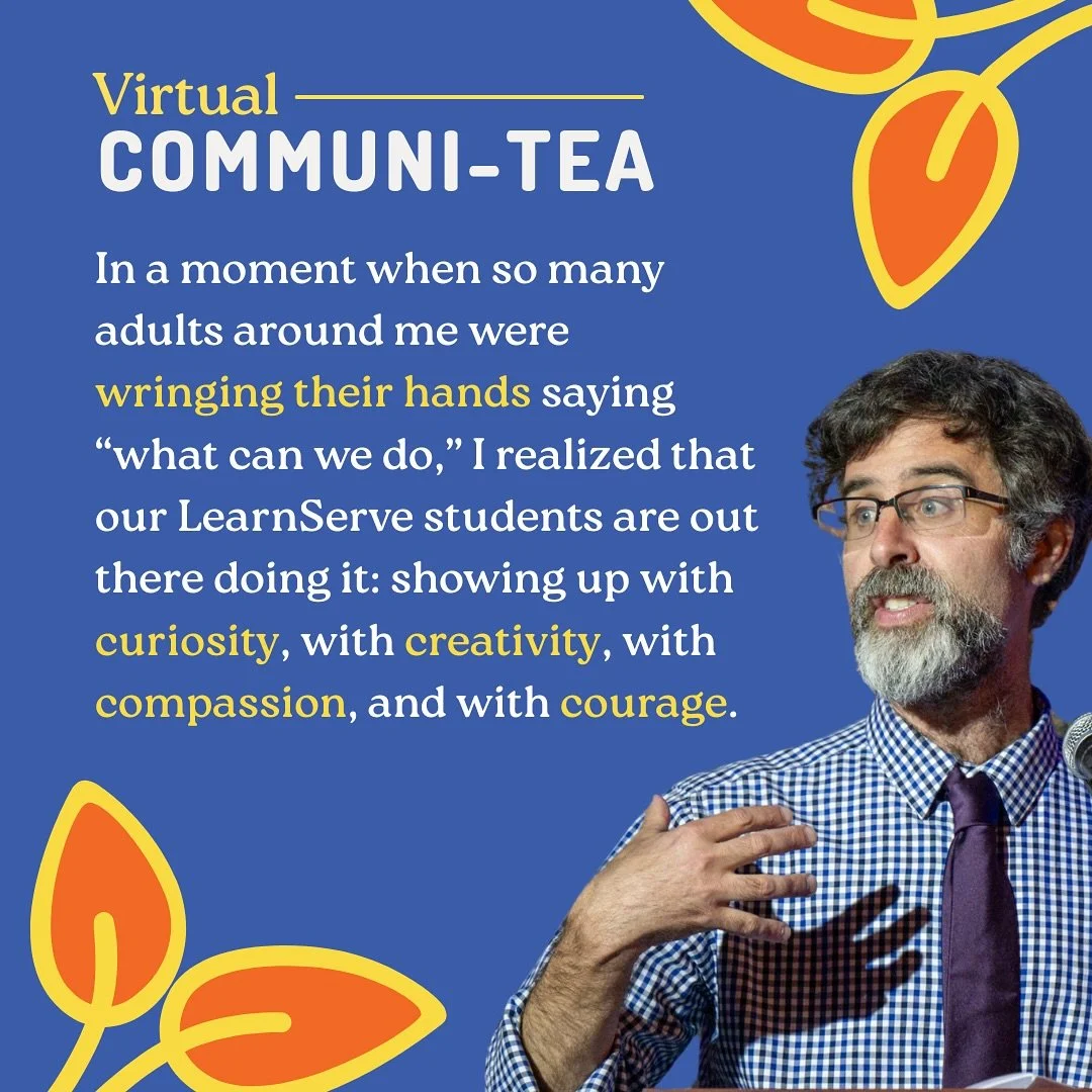 Did you miss Communi-TEA last Thursday? You can still snuggle up with your evening chamomile and catch up on what&rsquo;s brewing at LearnServe. The conversations still steeping &mdash;&mdash; watch the replay in bio and keep the tea flowing in the c
