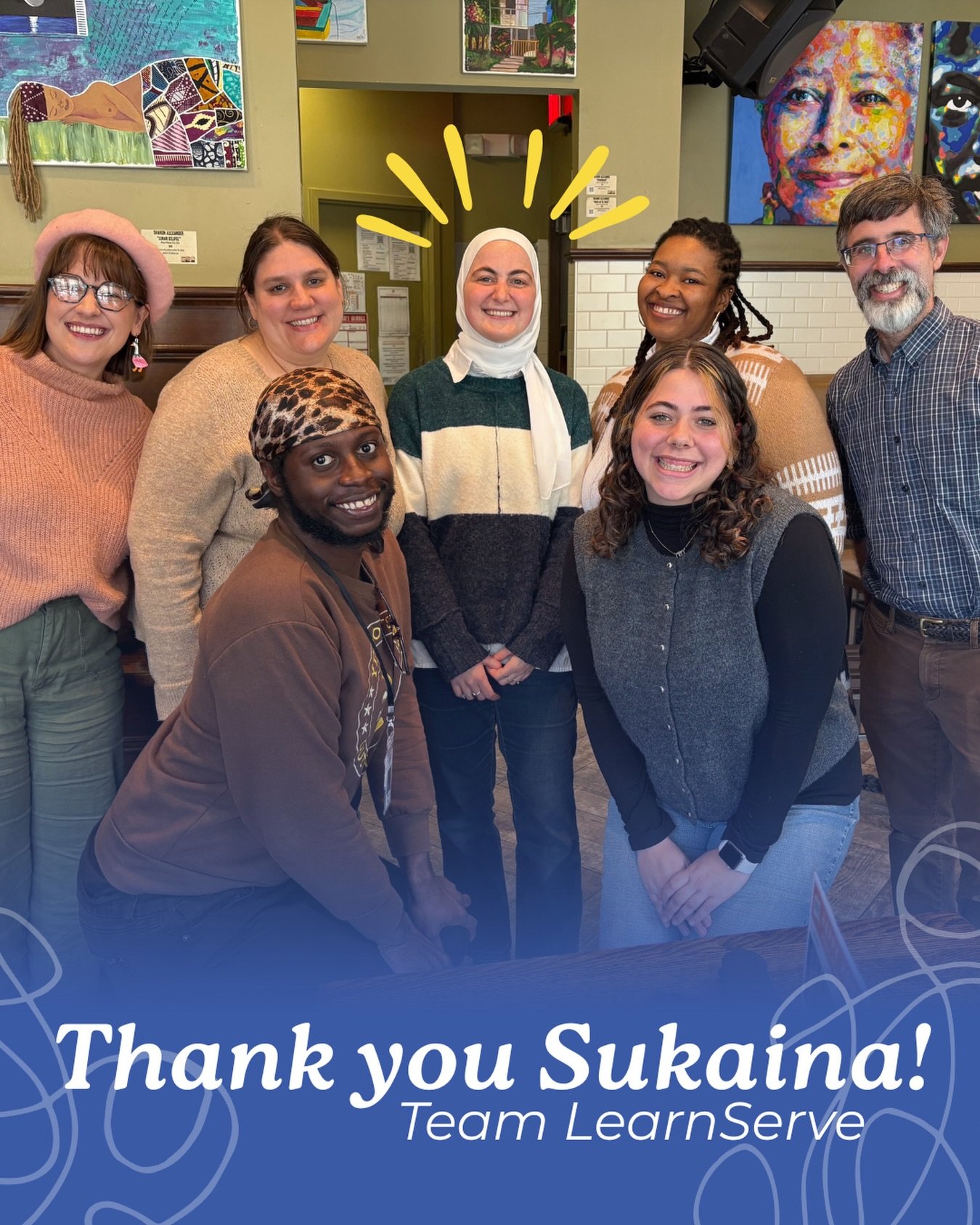 Today we&rsquo;re celebrating Sukaina, who is wrapping up her AmeriCorps VISTA term with the Community Outreach team. 

Her strategic outreach expanded mentor involvement to 43 mentors, improving long-term support for youth. Her work built lasting in