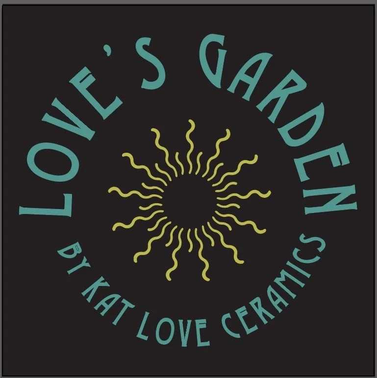 Love's Garden Shop is the logo of an online store selling pottery for the home and garden.