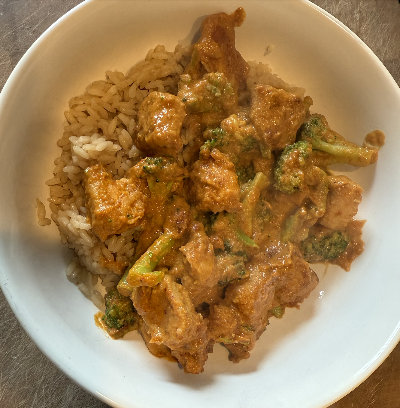 Butter Chicken w/ veggies & rice