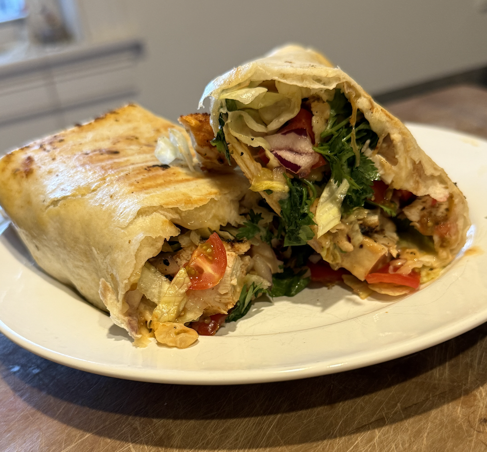SPICY AF Chicken Burrito (doesn’t have to be spicy…but this sauce…)
