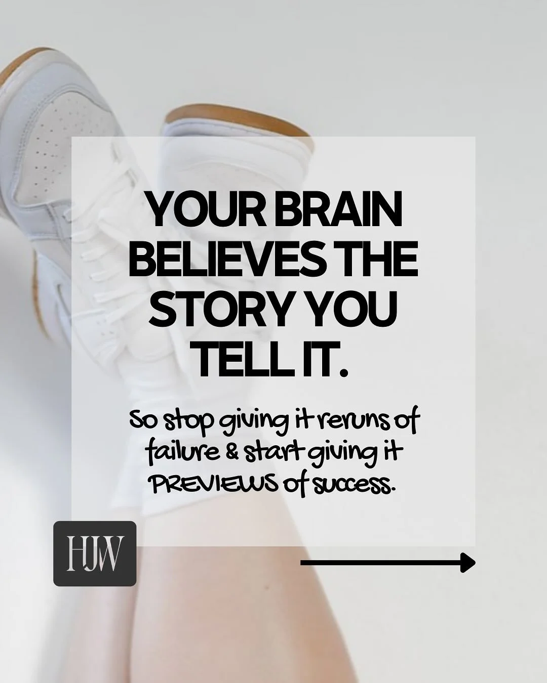 Your brain believes the story you tell it.⁣
So let&rsquo;s make sure it&rsquo;s a good one. ⁣
⁣
Here&rsquo;s the thing: visualization isn&rsquo;t just woo-woo &ldquo;manifest it and it&rsquo;s yours&rdquo; energy. ⁣
⁣
It&rsquo;s legit science. When y