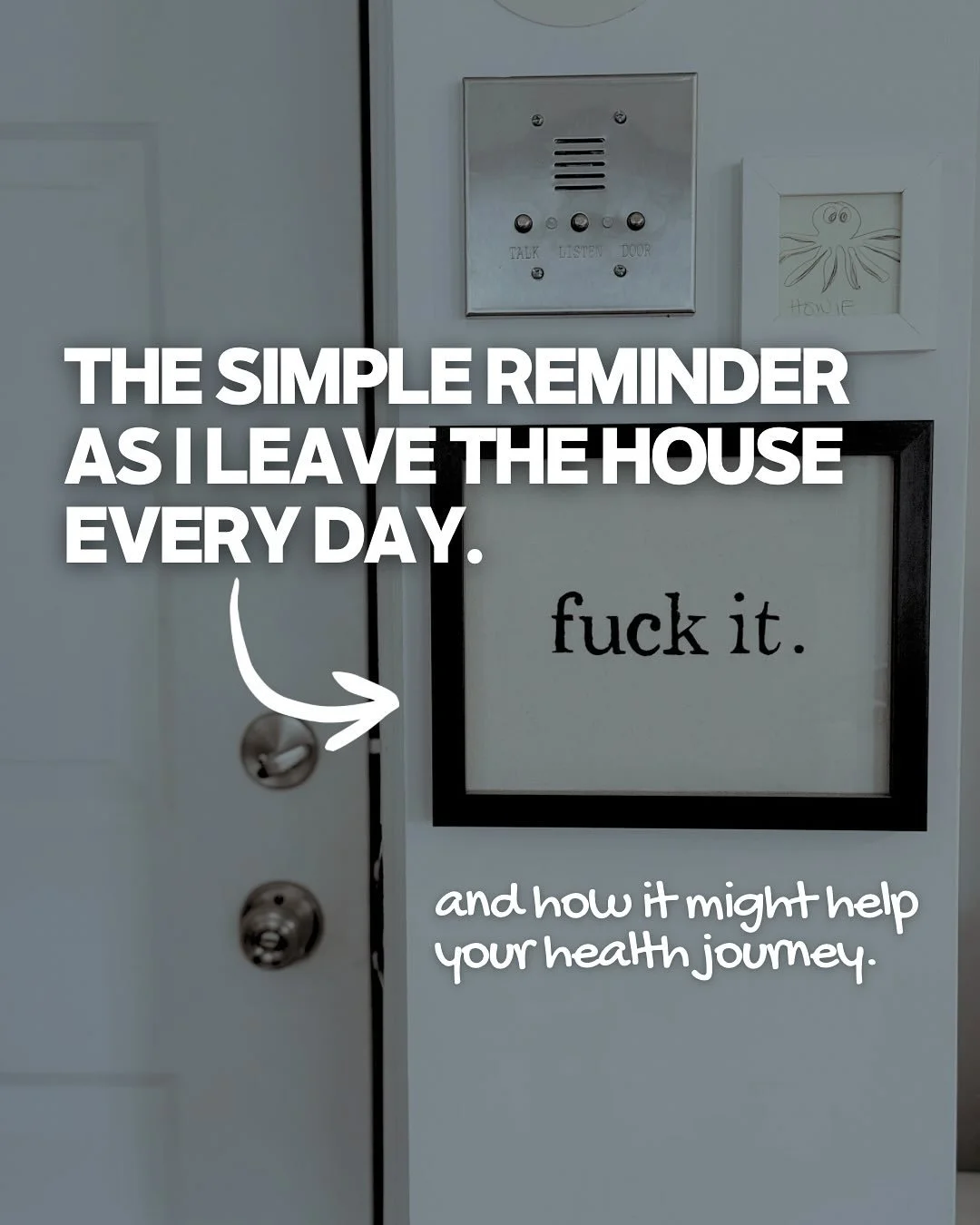 It&rsquo;s one of my favorite words.
I say it all the time. 

And if you&rsquo;ve ever felt like your &ldquo;healthy&rdquo; routine feels heavy, rigid, or filled with overthinking and guilt&hellip;this one&rsquo;s for you.

That little framed &ldquo;