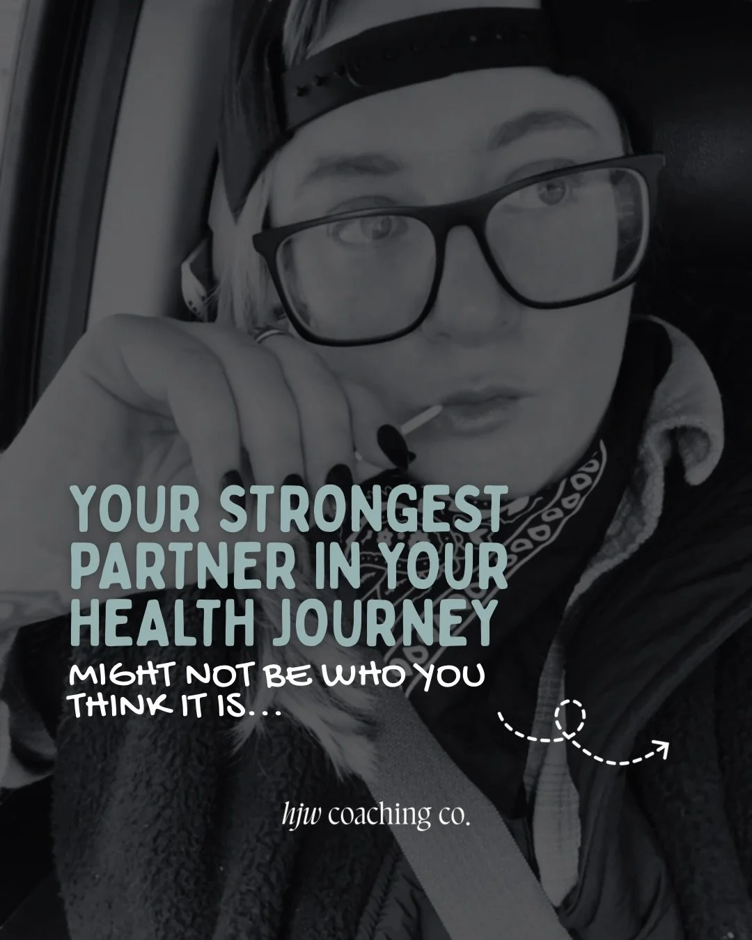 Your coach is not your primary partner in your health journey. ⁣
⁣
Neither is your spouse, or your friend&hellip;⁣
⁣
It&rsquo;s you. Different versions of you. ⁣
⁣
Your past self, your present self, your future self&hellip;⁣
⁣
Providing you with narr