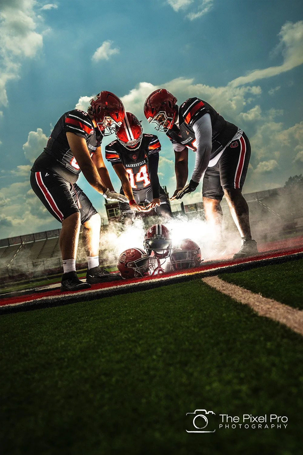 Gainesville High's Varsity Football Gears Up with Epic Sportraits