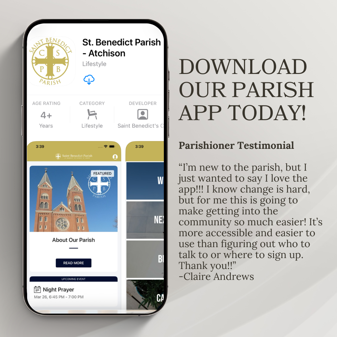 Introducing the New St. Benedict Parish App!