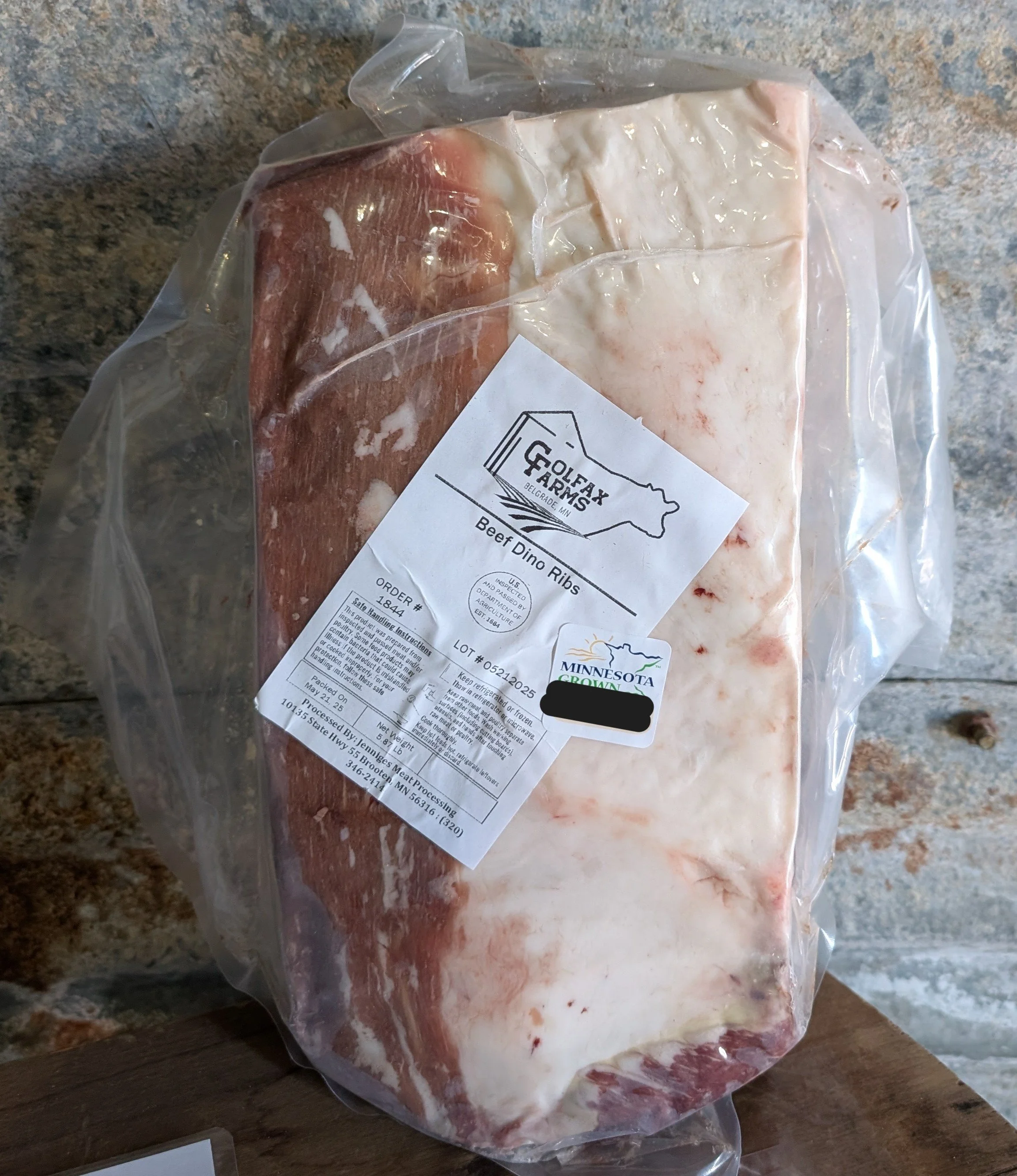 Moderate Dino Rib Beef Bundle - Provided by Colfax Farms