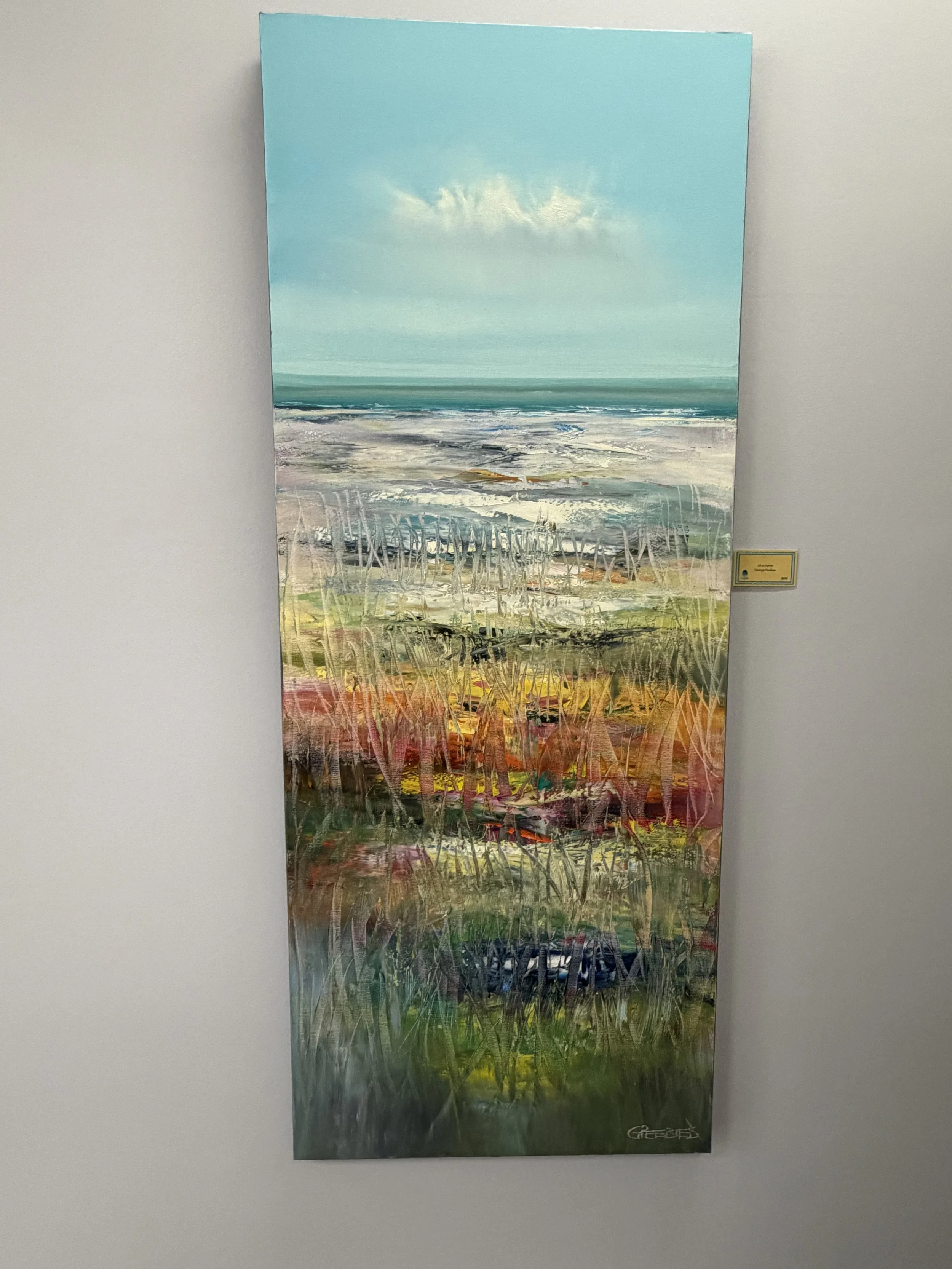 beach scene oil painting by artist George Peebles