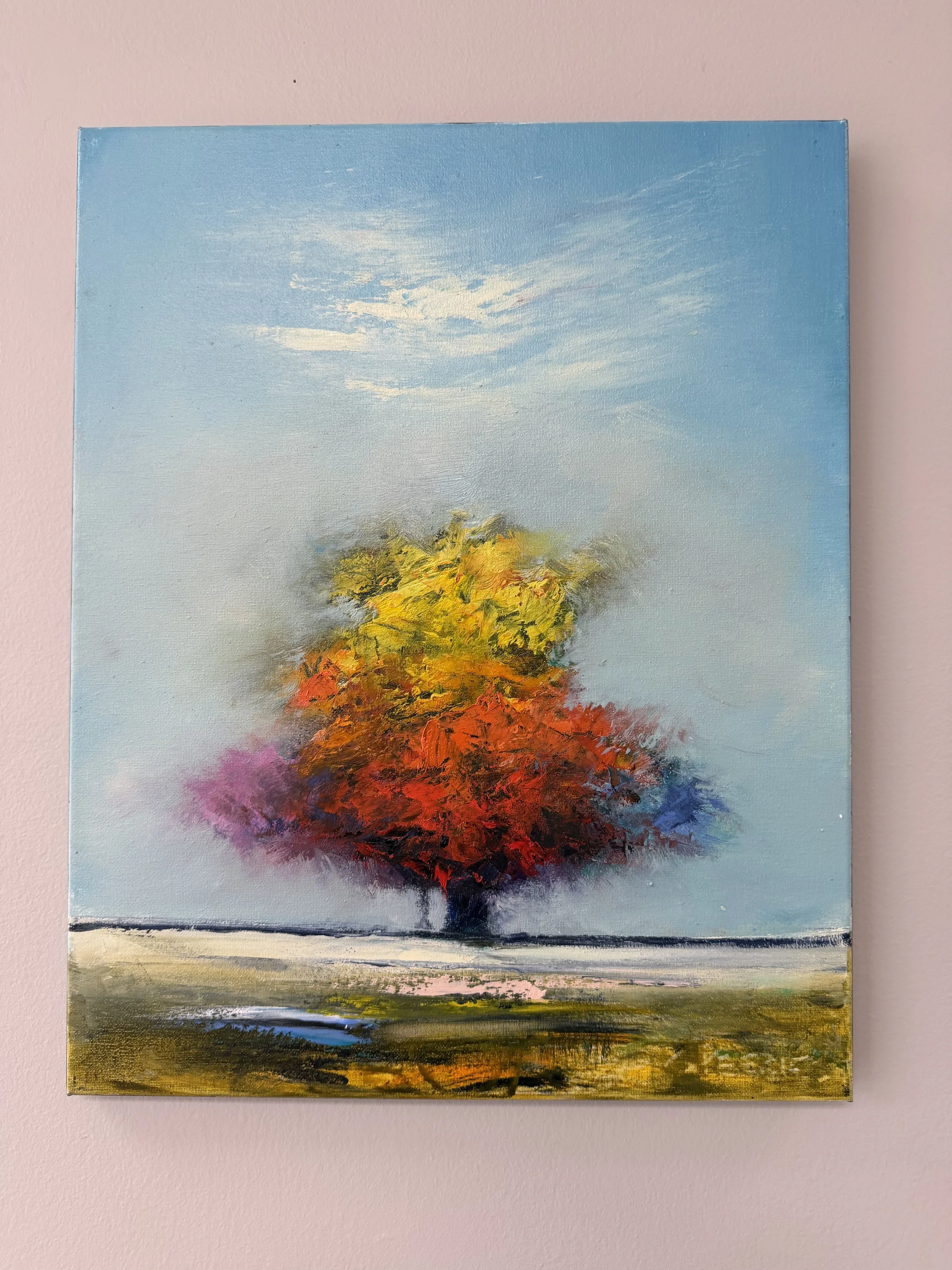 tree oil painting by artist George Peebles
