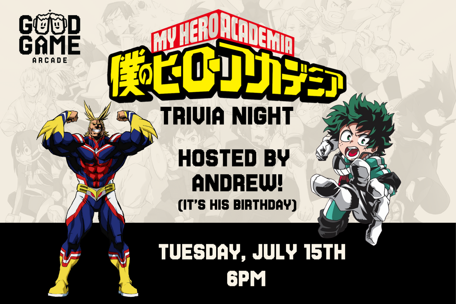 My Hero Academia Trivia Night