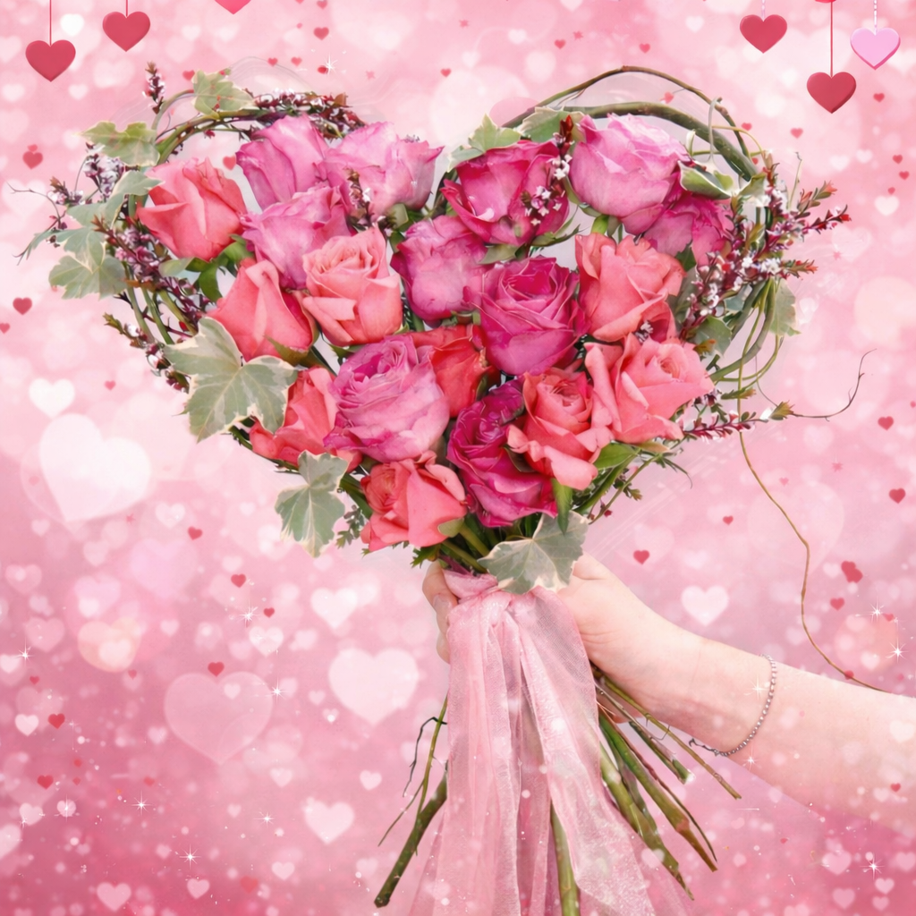 Valentine's Day Heart Bouquet