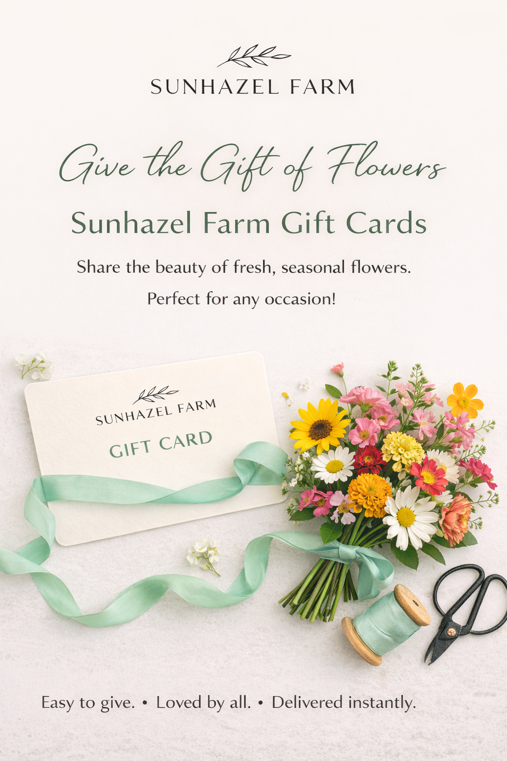 Roadside Cart Bouquet Gift Card