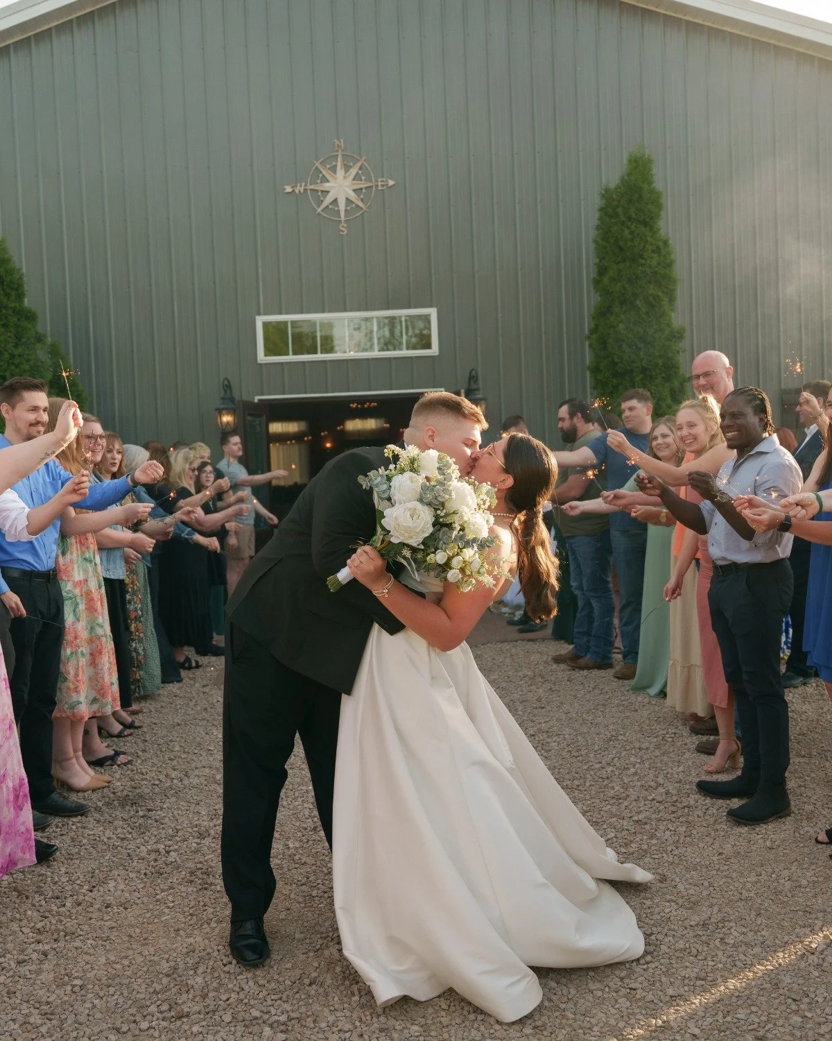 Just Milestone KC at Milestones Barn A.K.A. the perfect duo! I love shooting at this venue (and not just because our names are similar!) because they always seem to have exactly what my couples are looking for: large getting ready suites, spacious re