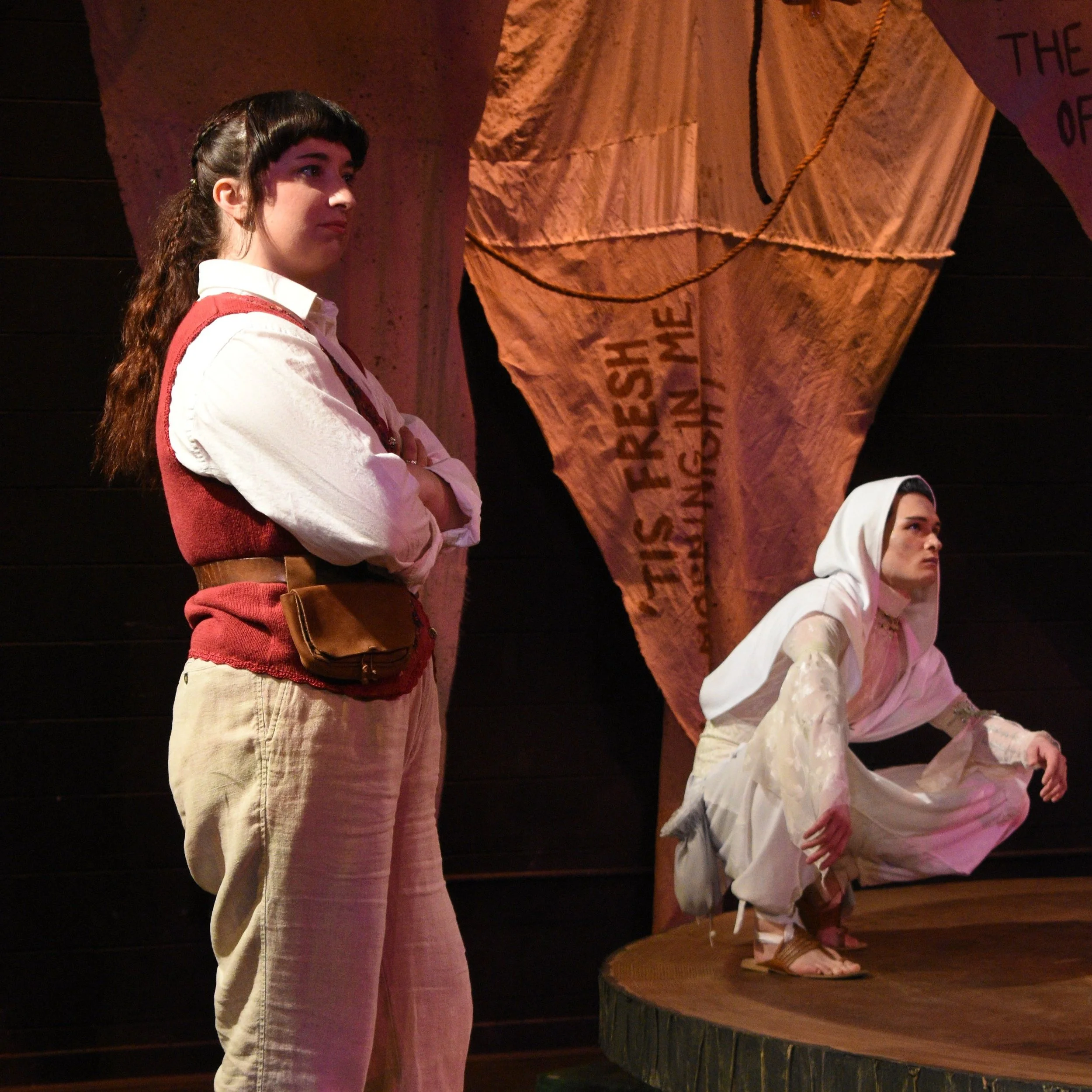 [ William Shakespeare's 'The Tempest', Adapted and Facilitated by Matthew Olsen ]

Photos by: Morgan Ryals.

Assistant Director: Maryn Cruser.

Music Composer: Ryan Sternbaum.

Scenic Designer: Sheridan Cornett.
  
Costume Designer: Kade Gau.

Lighti