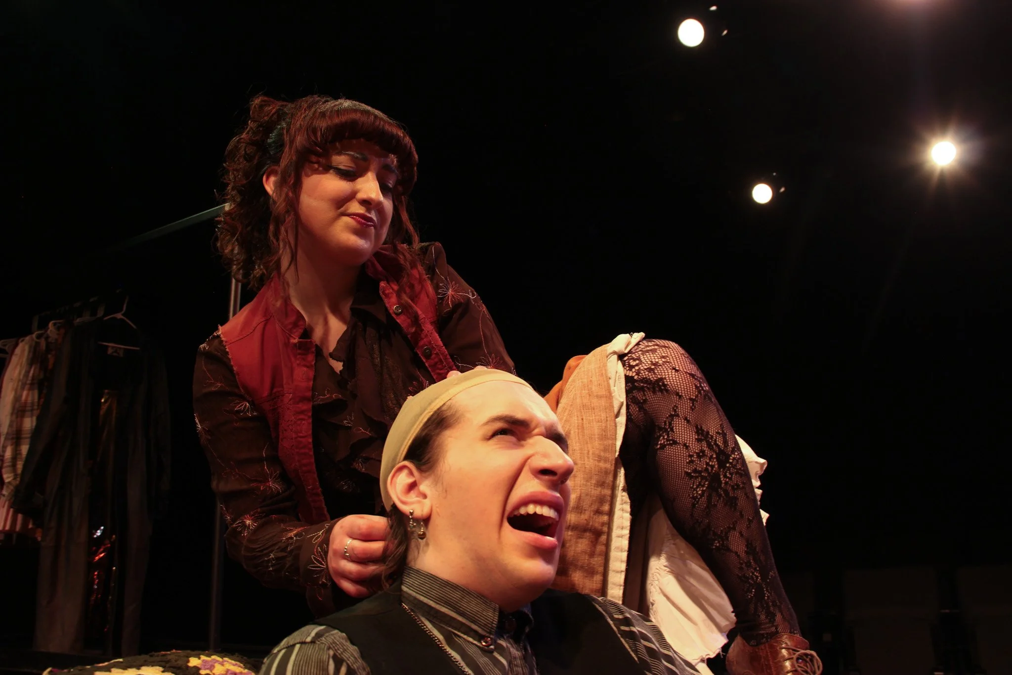 [ Stage Blood ]


Photos By: Katy Lacy.

Director: Lou Divine.

Assistant Director: Erik Rasmussen.

Stage Manager: Jacob Steen.

ASM: Jordan Fields.

Dramaturg: Delaney Shipman.

Scenic Designer: Sheridan Cornett.

Properties Coordinator: Regan Pete