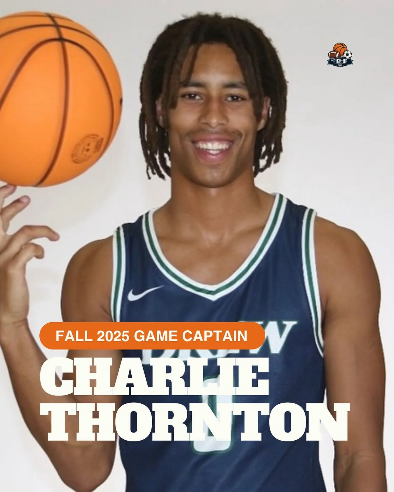 Introducing another one of our Game Captains this fall - Charlie Thornton!

I&rsquo;m a college basketball player at Drew University who enjoys being active on and off the court. I had the opportunity to visit Aruba this summer and my family is a big