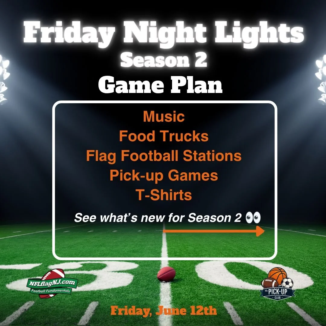Lights on. Flags out. Season 2 is almost HERE! 🏈

Friday Night Lights is back &mdash; and we&rsquo;re going bigger. Come out June 12th for music, food trucks, flag football stations, and pick-up games all night long.

⚡️The loudest, most electric fl