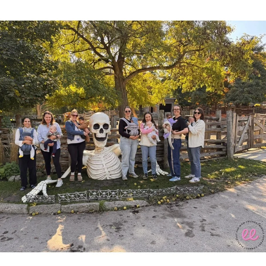 Our Acorn Riverdale Itty Bitty crew had a spooky hang at Riverdale Farm and even made a new friend ☠️