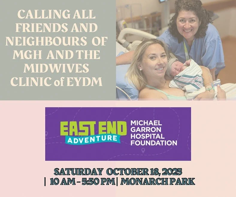 🎉 Today&rsquo;s the Day &mdash; Join Us in Supporting Michael Garron Hospital! 💙

Our friends at East York Don Mills Midwives are taking part in the East End Adventure Community Fundraiser in support of Michael Garron Hospital &mdash; and it&rsquo;