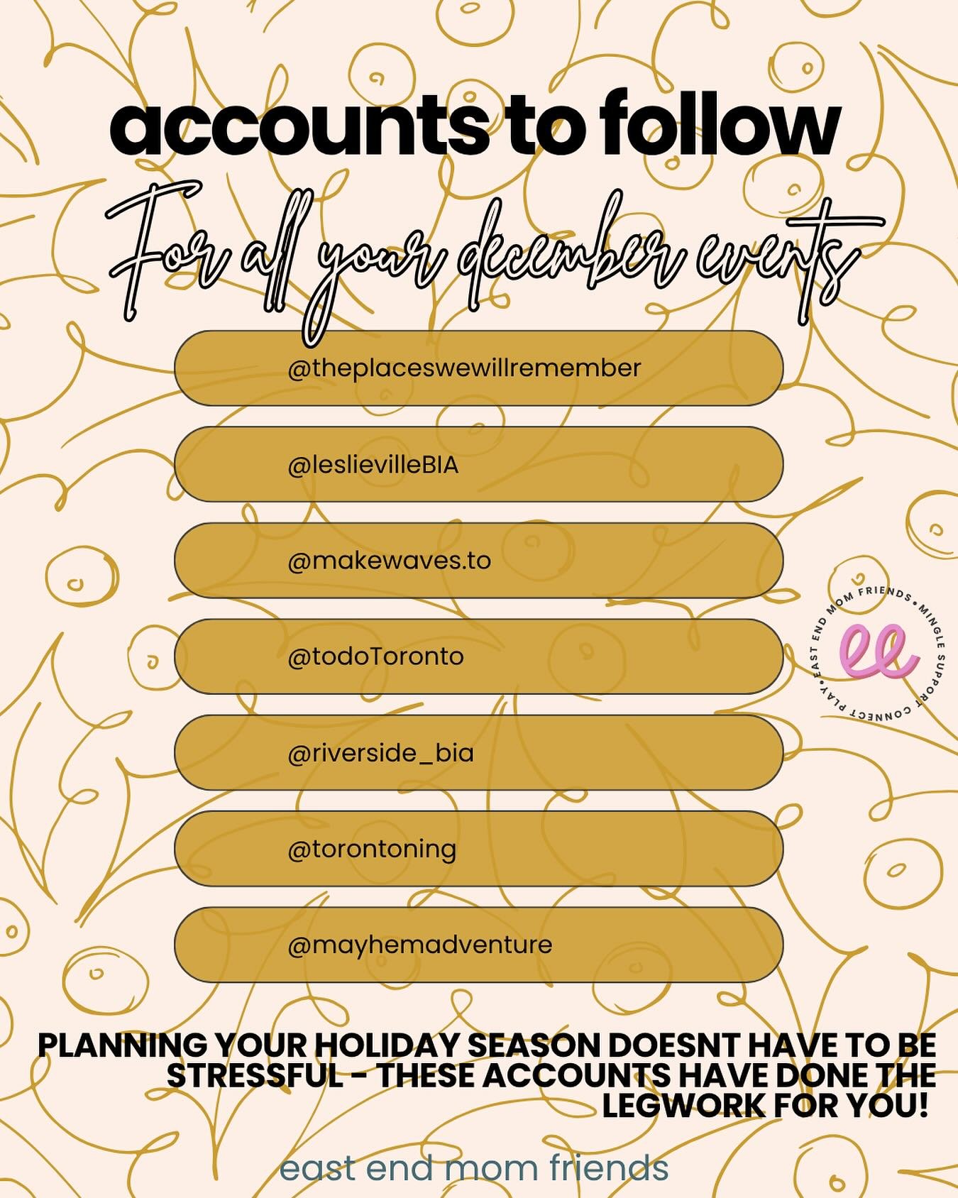 If you&rsquo;re anything like me, you look at the month of December and think&hellip; what on earth are we gonna do with the kids for the next 25 days? 😅

Thankfully, these amazing local accounts take the stress right out of planning. Whether you&rs