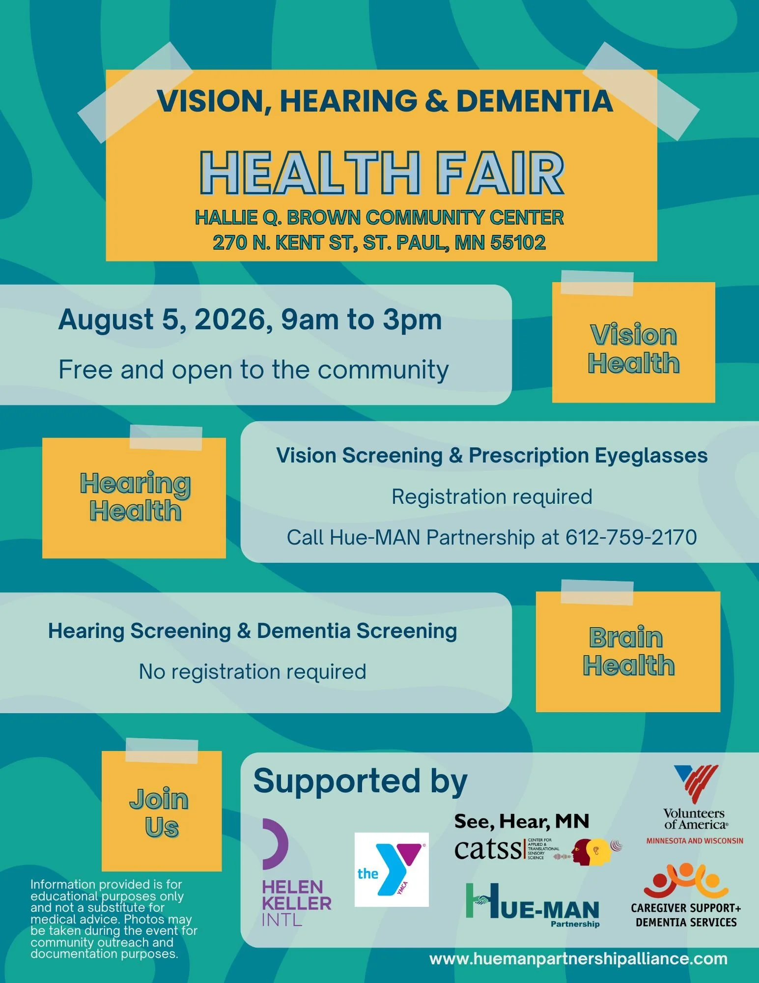 A health fair flyer