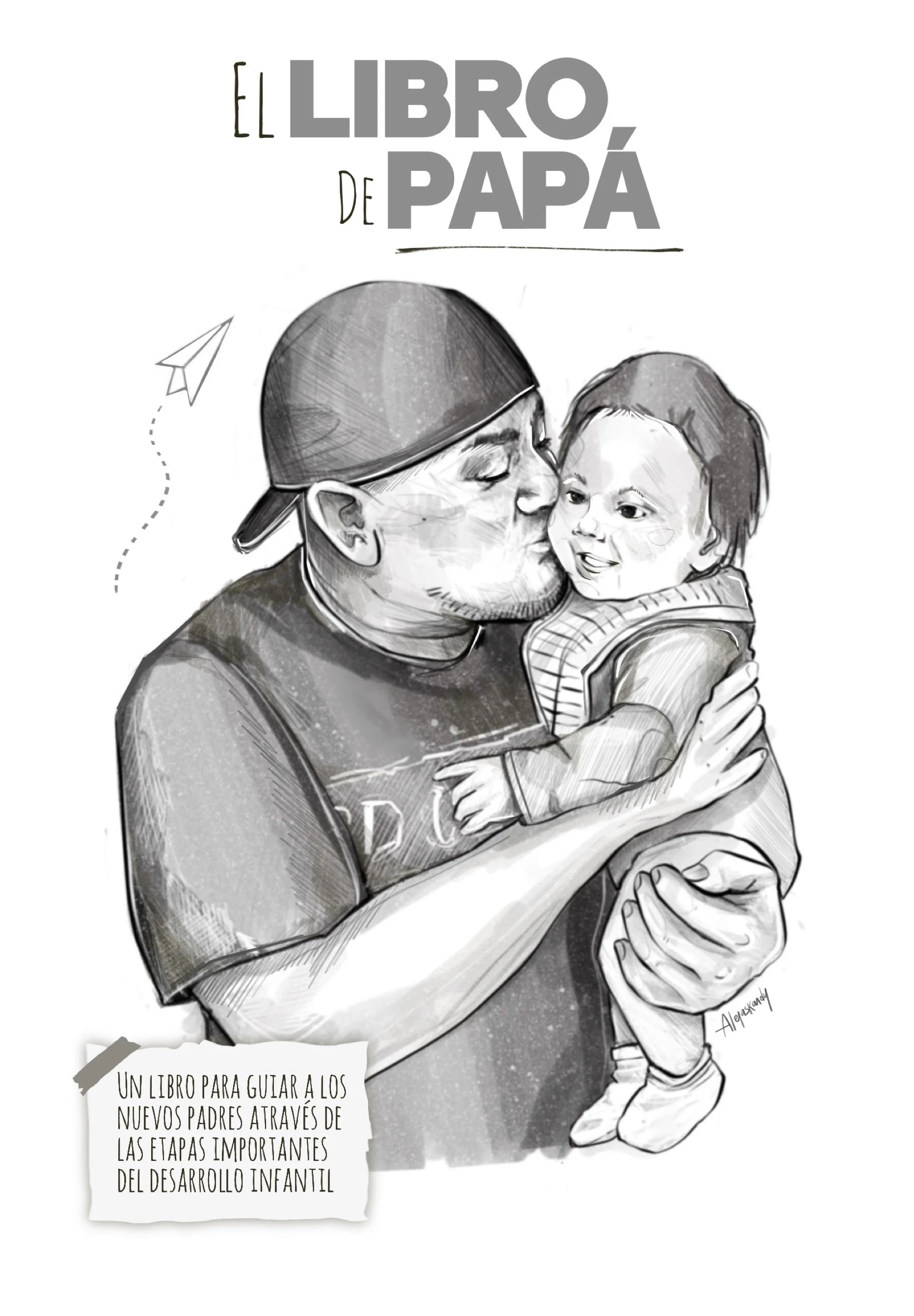 Cover illustration of father playing with his child