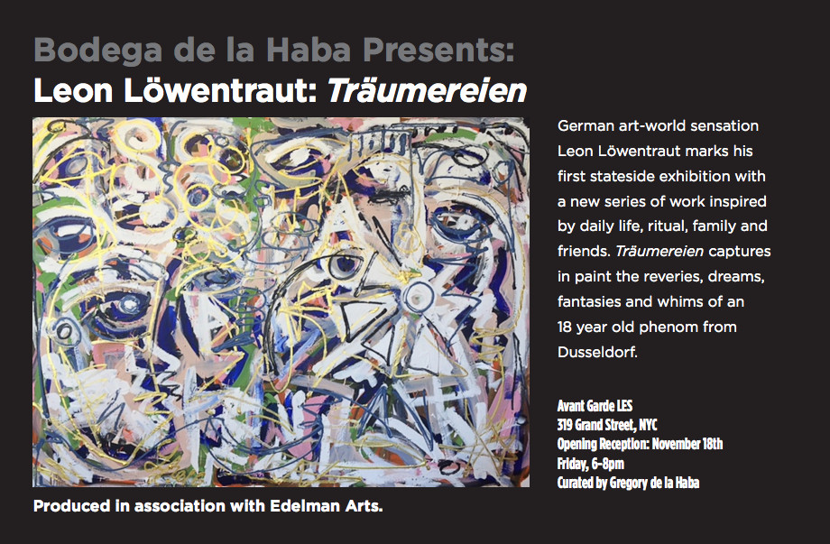 BODEGA DE LA HABA PRESENTS LEON LOWENTRAUT: TRAUMEREIEN