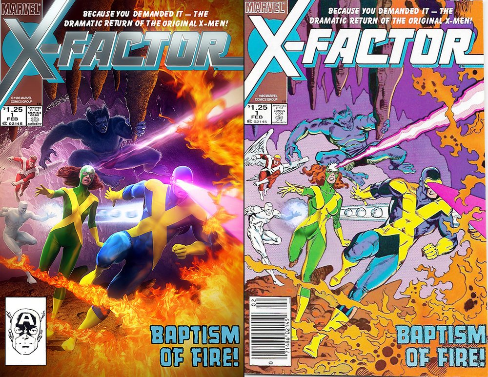 X-Factor issue #1 comicbook 3D cover