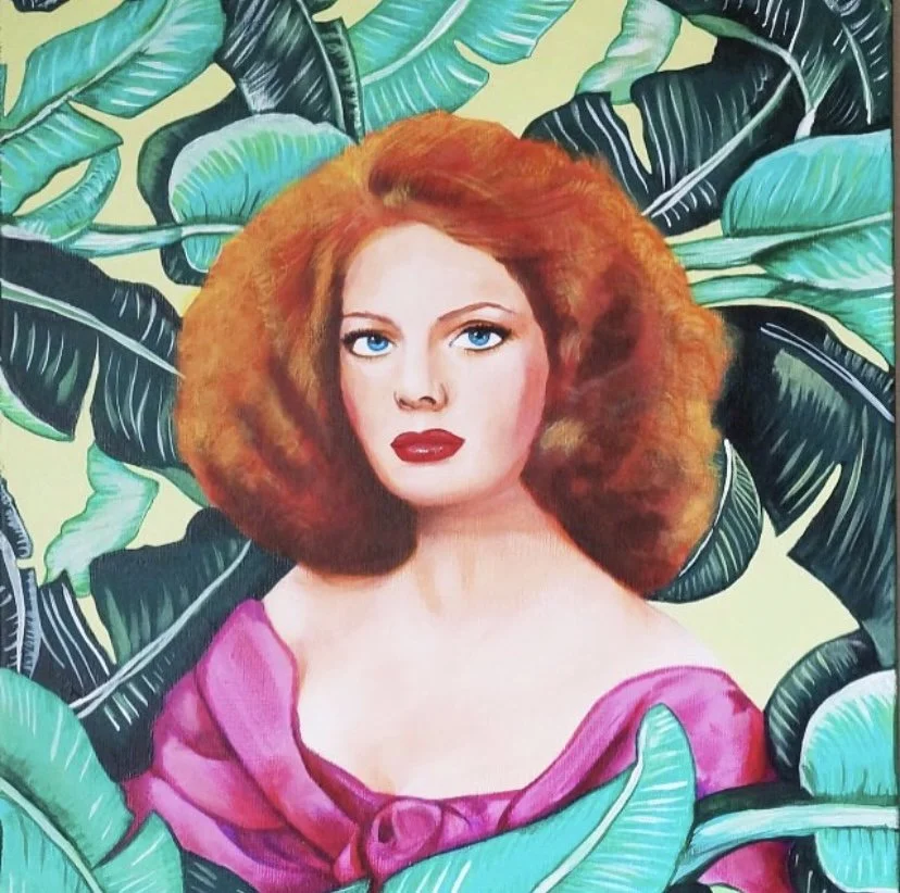 Arleen with Banana Leaves