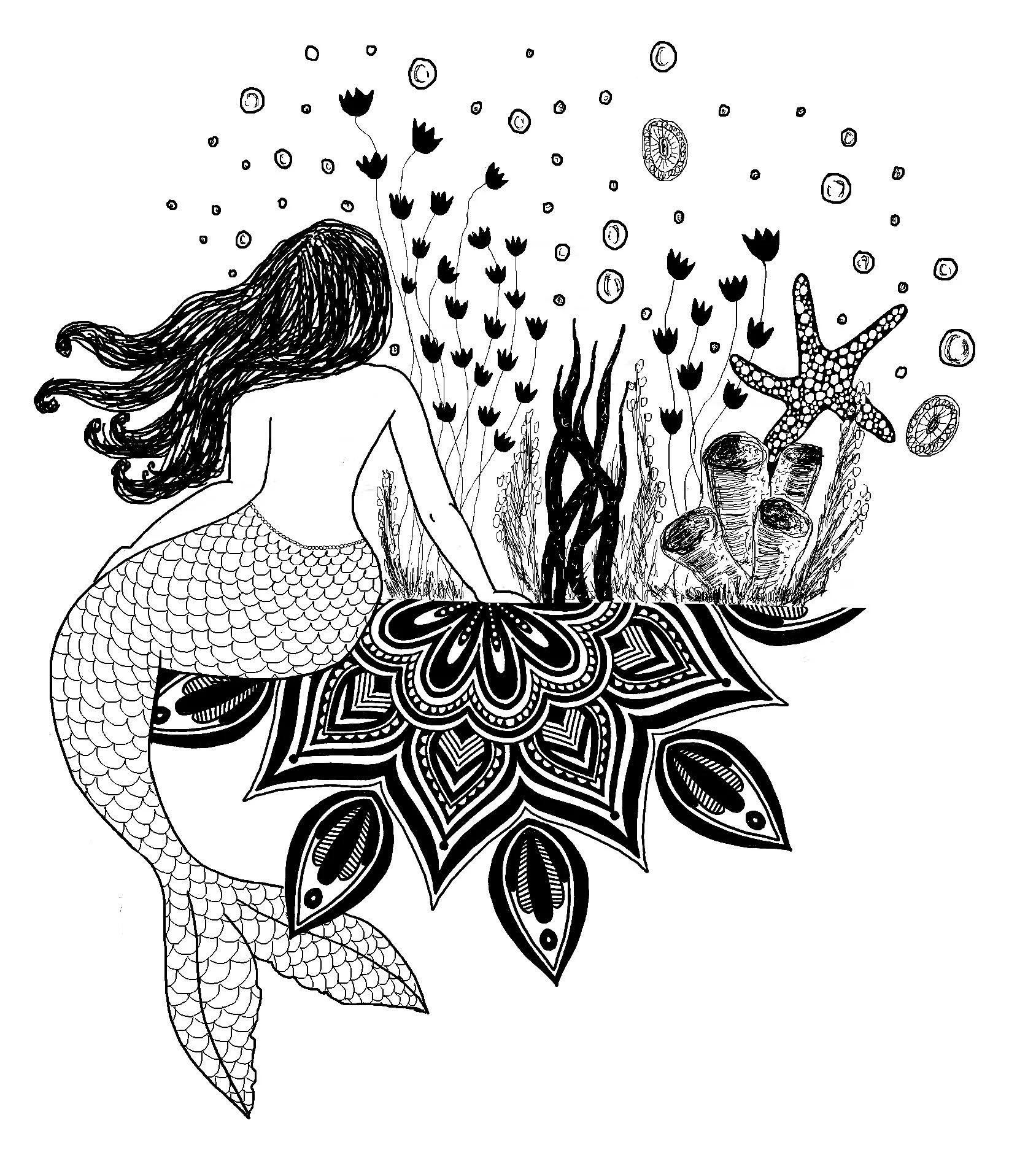 Mermaid Mandala