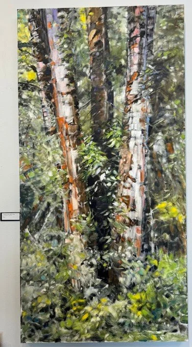 Three Trunks with Moss