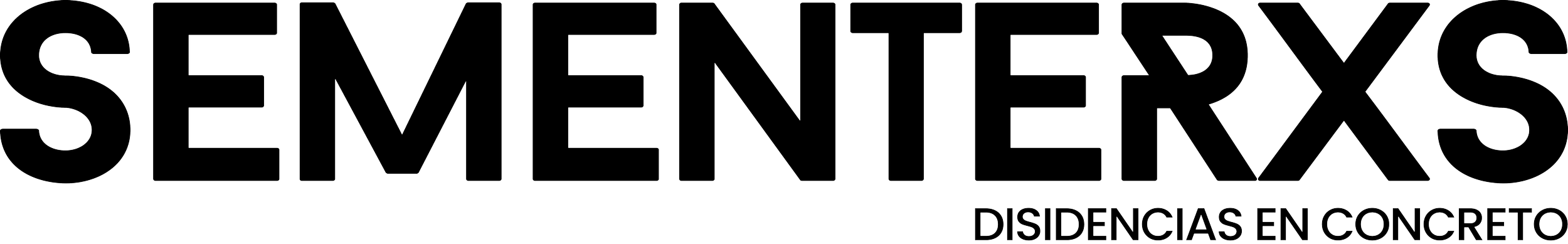 Texto grande que dice 'SEMINTEXS' y debajo en letras más pequeñas 'DISYENCIS EN CONCRETO'.