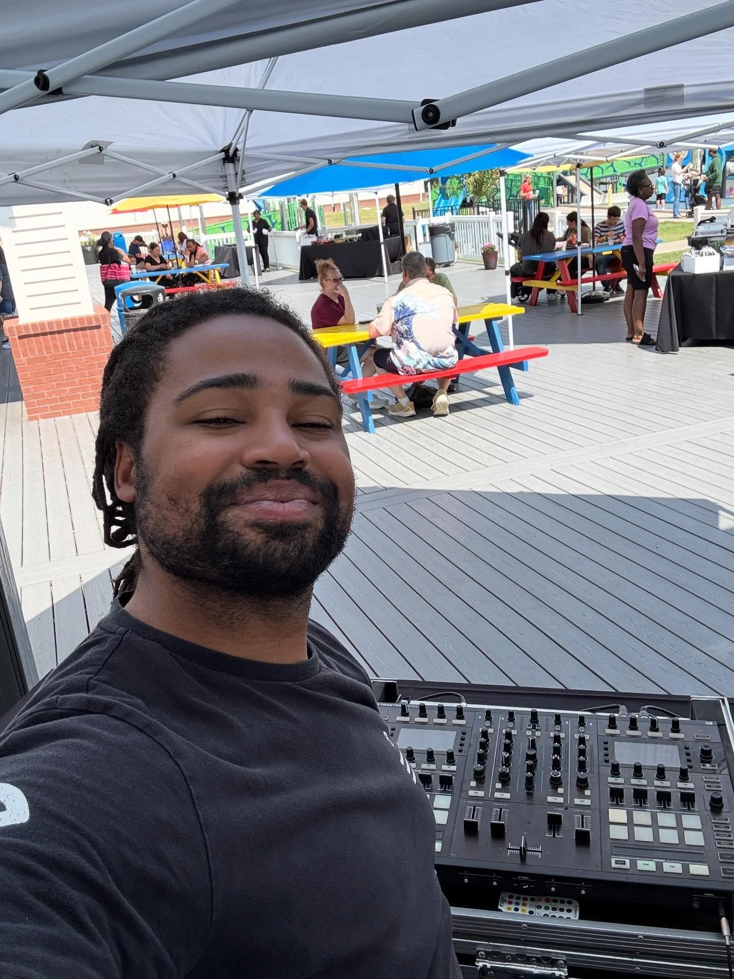 Another fun afternoon hanging out with community cares! #jenksok #tulsa #djlife