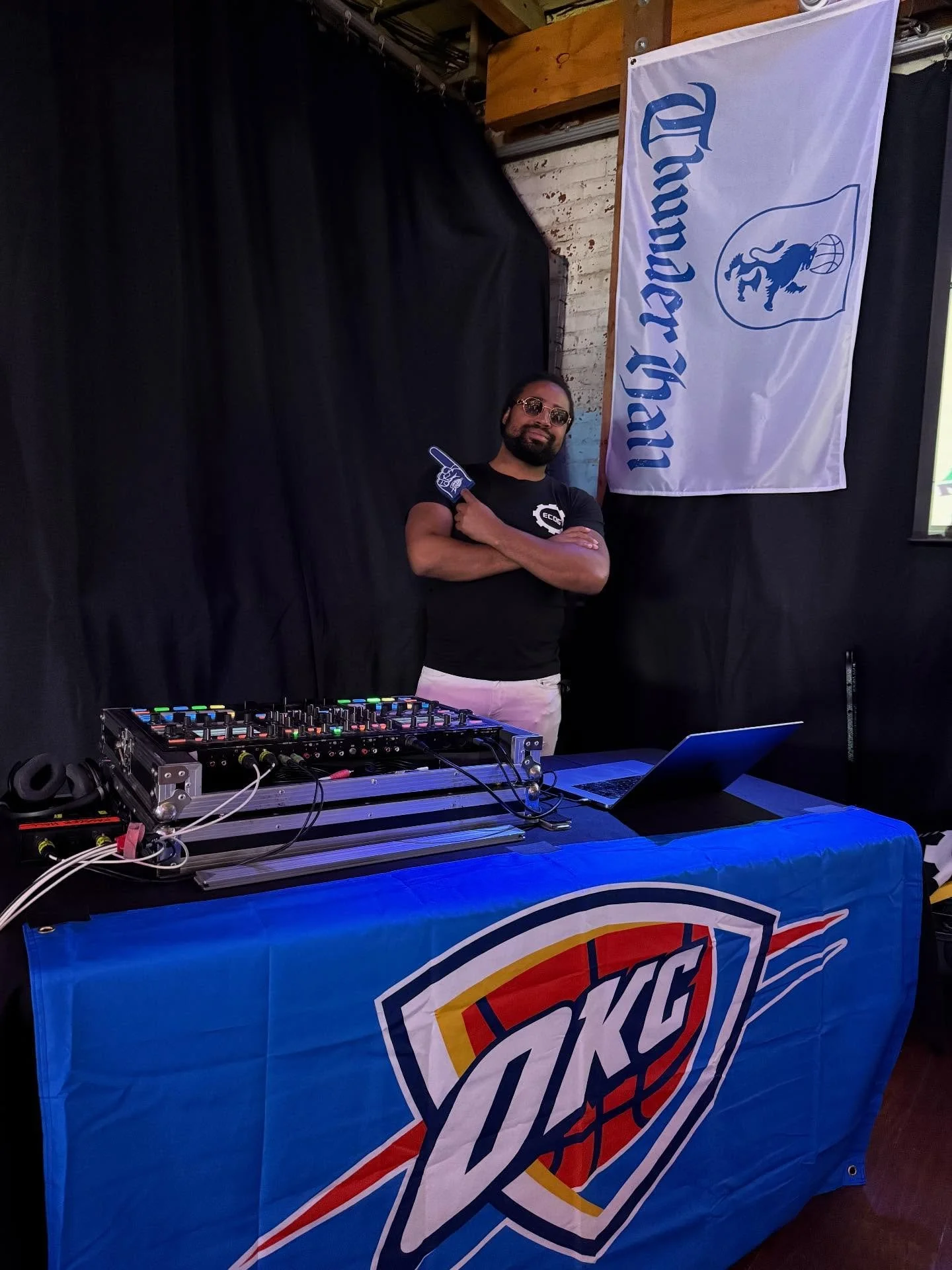 Had a blast chillin at Thunder Hall!
#okcthunder #tulsa