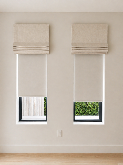 Custom Roman Shades in Los Angeles