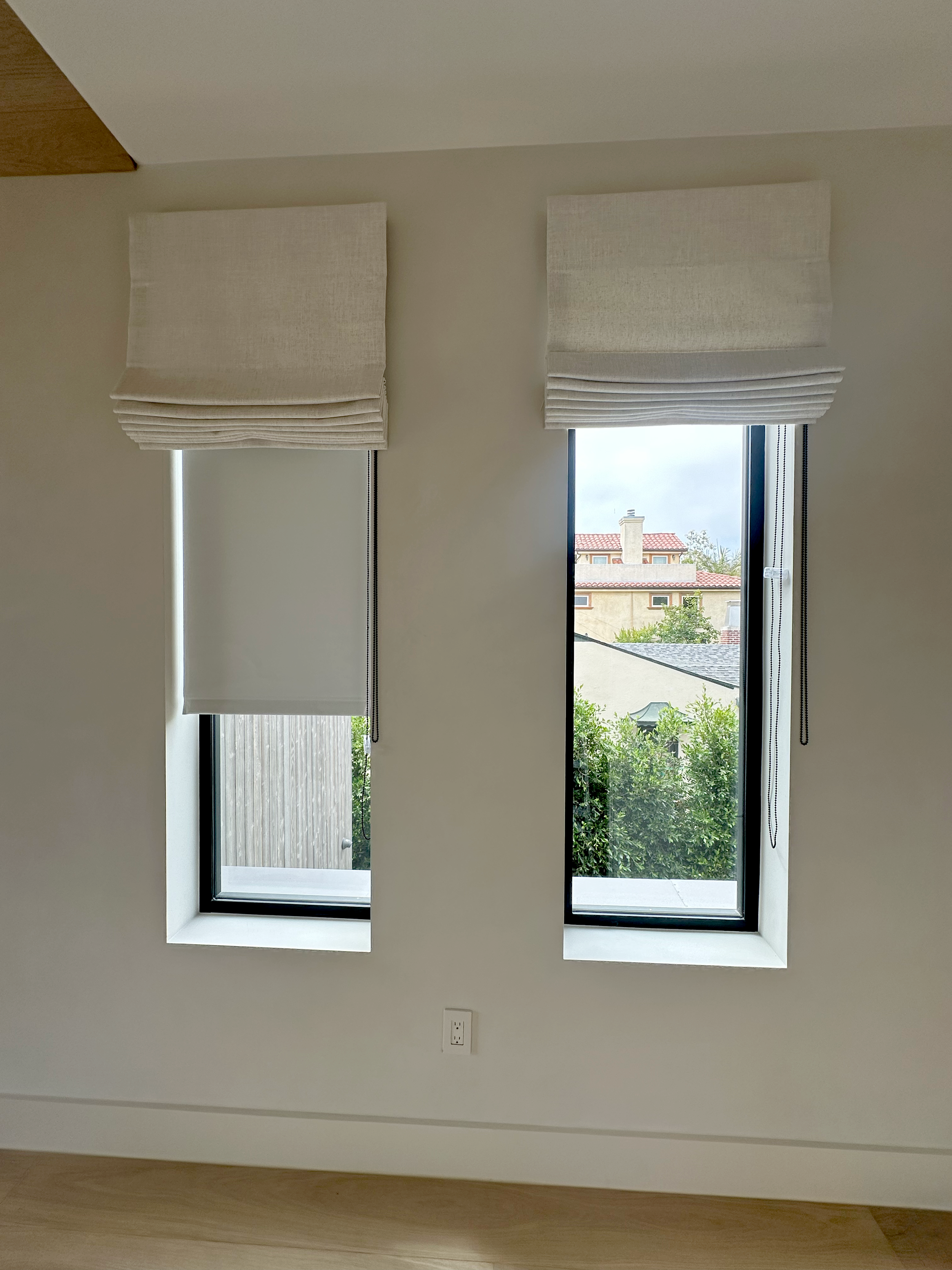 Custom Roman Shades in Rancho Palos Verdes