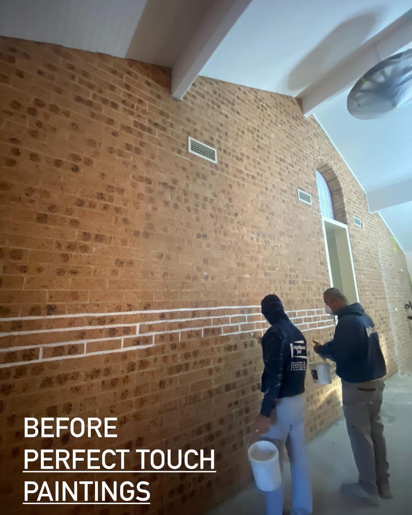 White washed feature wall completed by the perfect touch team this week 👏

If you would like a free quote give Michael a call on 0429 582 430.