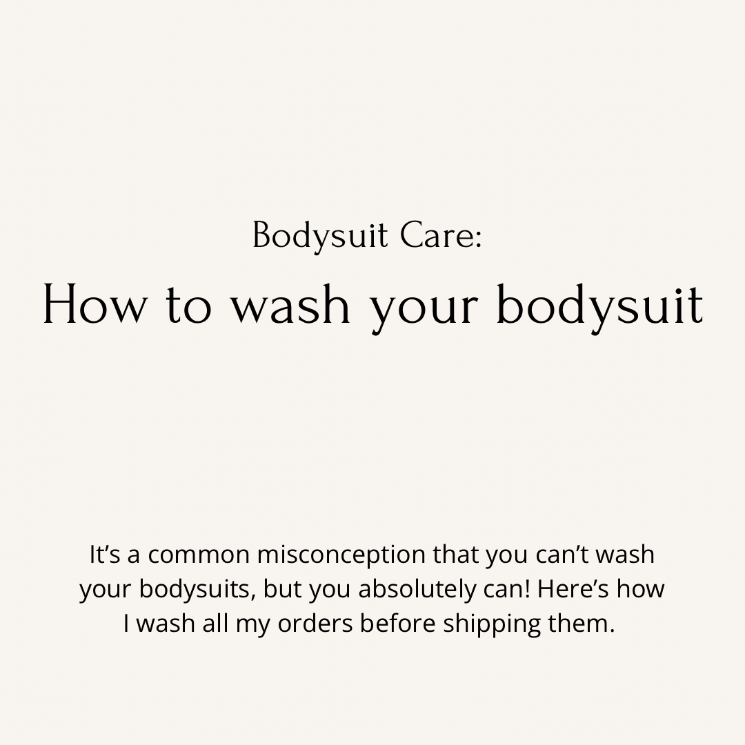How to Wash a Rhinestone Bodysuit