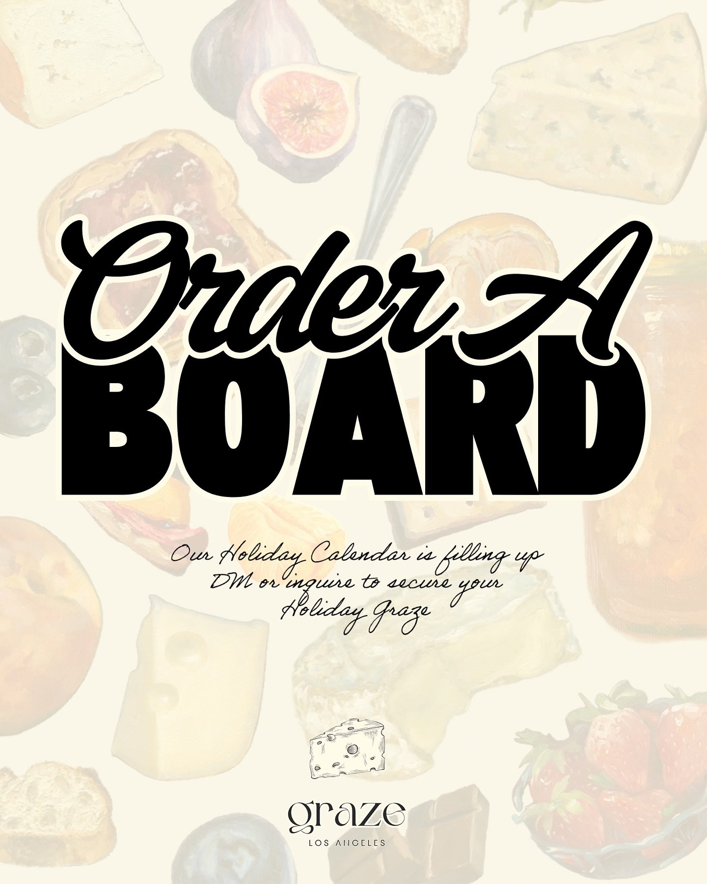 holiday graze season is here. limited spots left for November and December &mdash; DM to book your board ✨