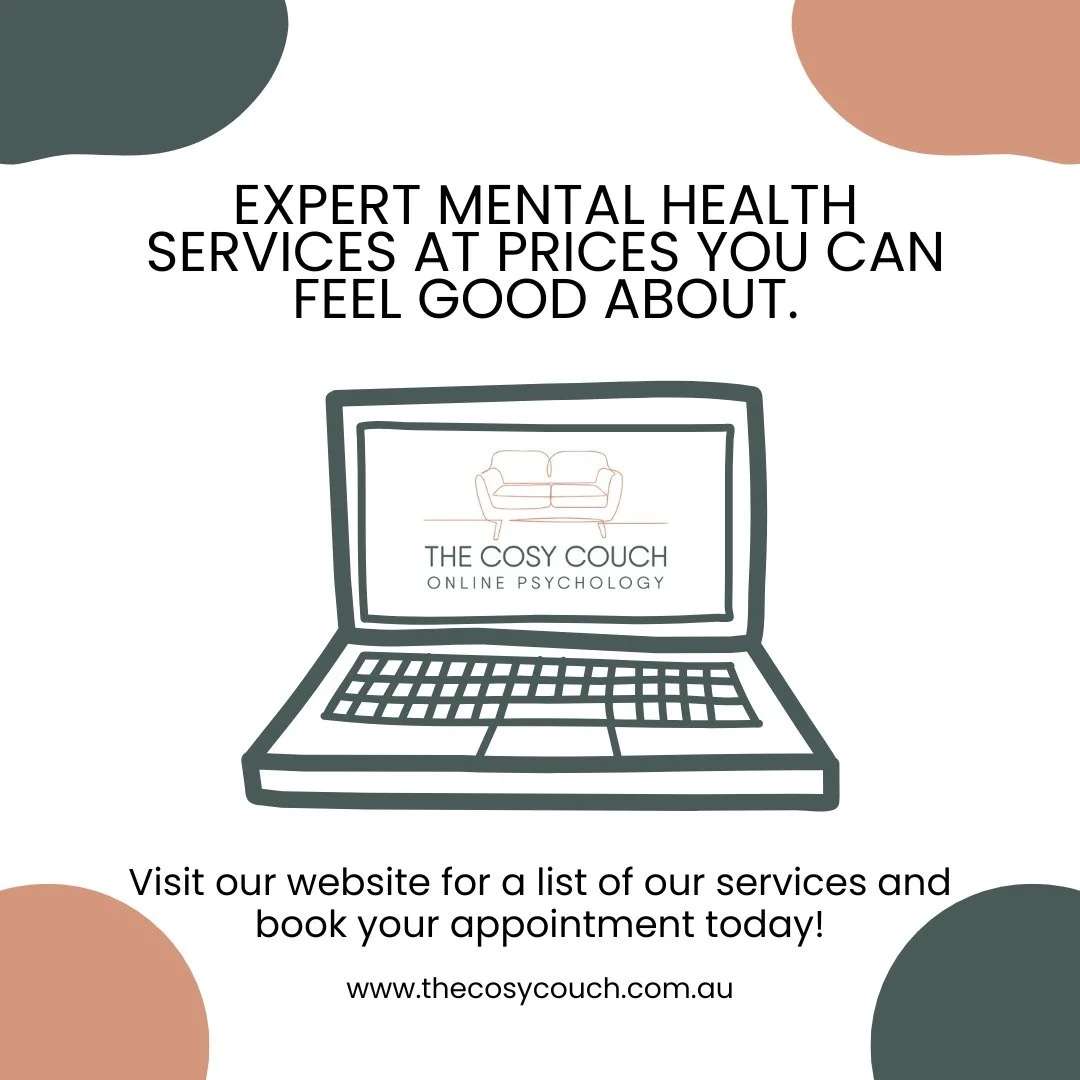 Don't settle for less - Just pay less!
Visit our website for more information 👉 the cosycouch.com.au
Book an appointment today 💫
#cheap #psychology #expert #mentalhealth #lowcost #counselling #selfcare #wellness #australia
