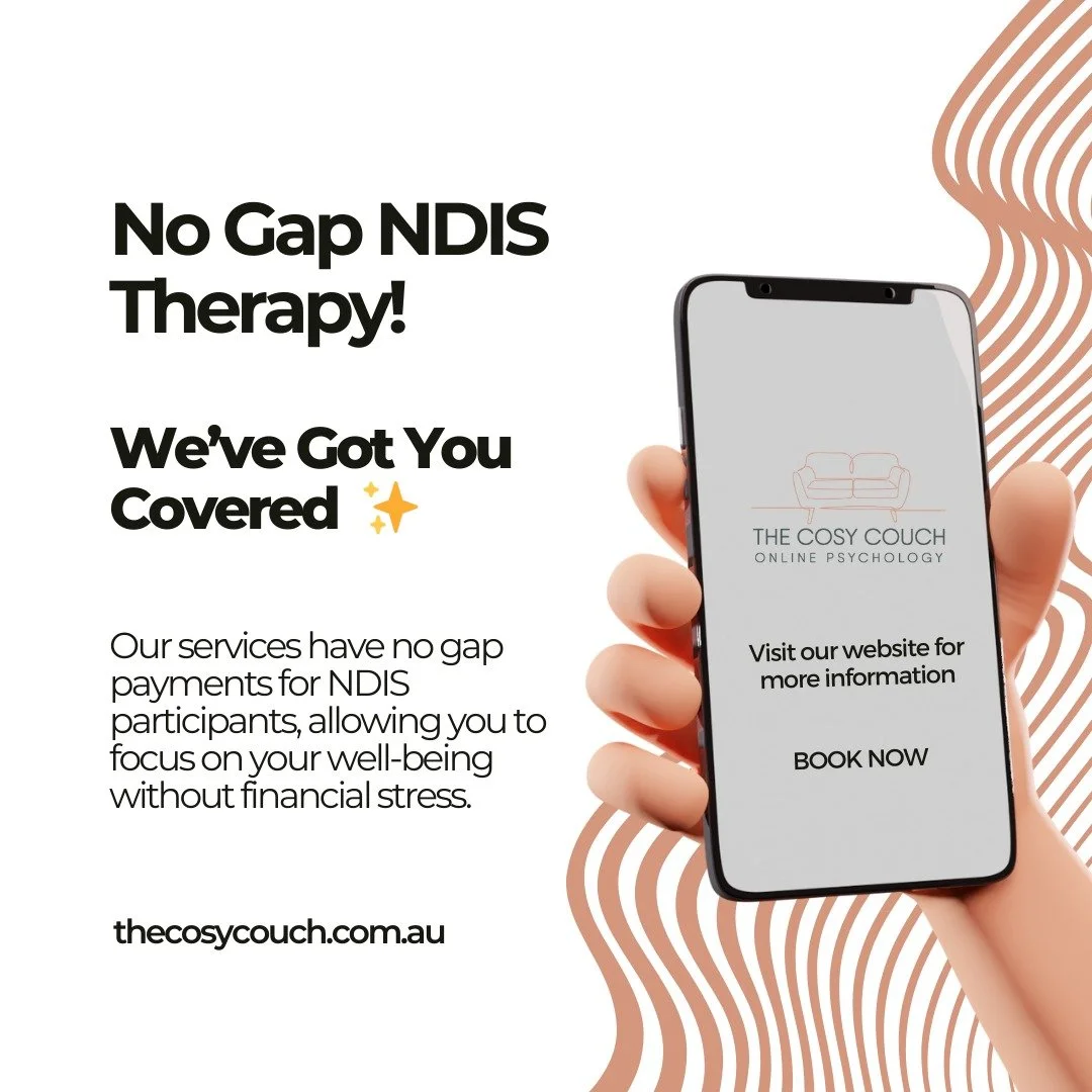 Get professional mental health support from the comfort of your own home - anytime, anywhere in Australia. 
✔️ No gap payments
✔️ Compassionate mental health care tailored to your goals
✔️ Convenient online appointments
✔️ Easy integration with y